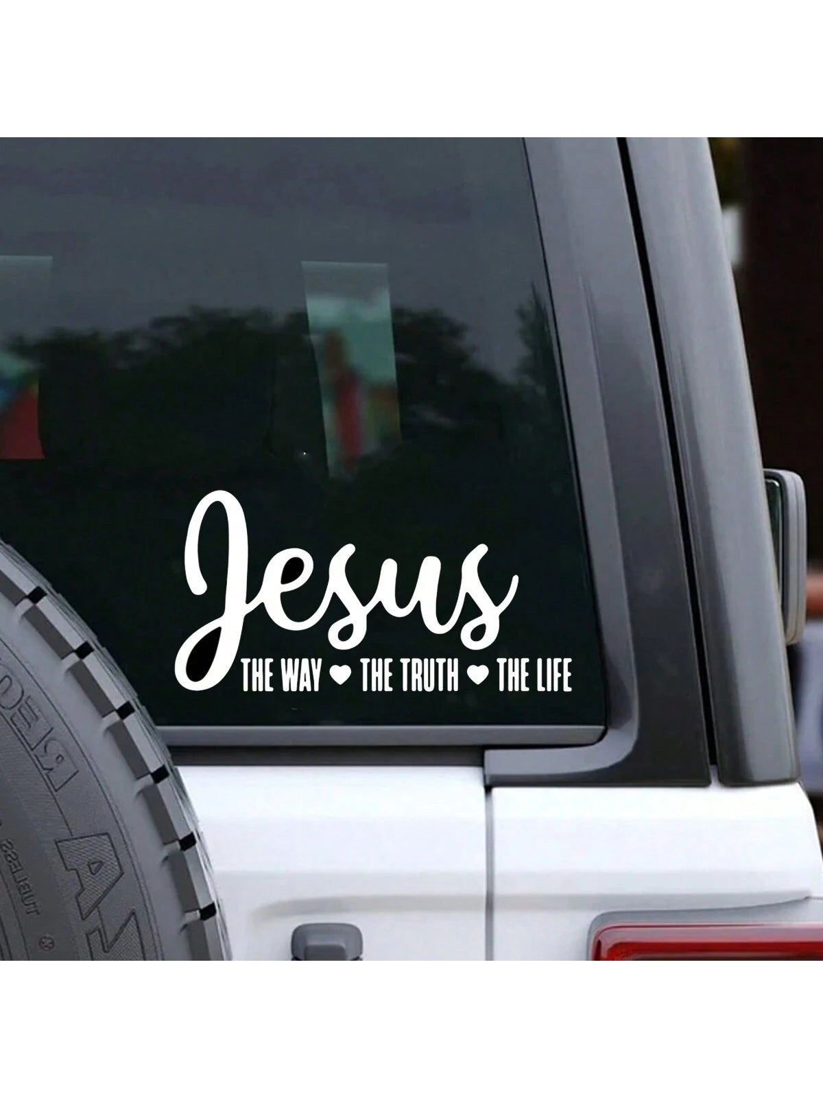 Jesus The Way Truth Life Sticker For Car Window Decor Stickers
