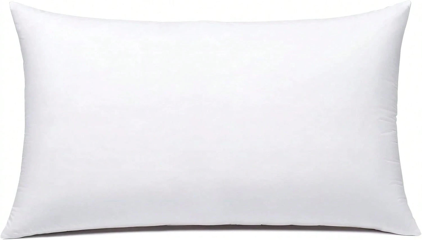 JIEITIVE Throw Pillow Inserts Hypoallergenic Premium Pillow Stuffer Rectangle Lumbar Pillow For Decorative Pillow Covers Cushion Set Of 1-12 X 20