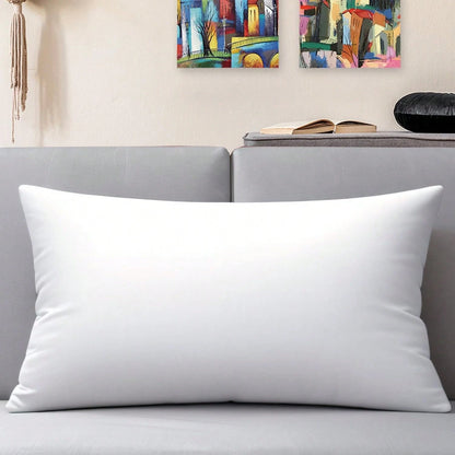 JIEITIVE Throw Pillow Inserts Hypoallergenic Premium Pillow Stuffer Rectangle Lumbar Pillow For Decorative Pillow Covers Cushion Set Of 1-12 X 20