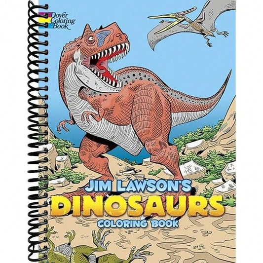 Jim Lawson's Dinosaurs Coloring Book (Dover Dinosaur Coloring Books)