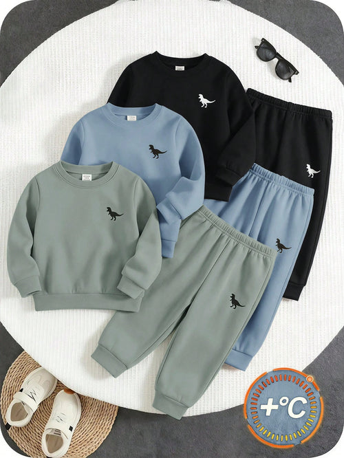 Kids Infant (Boy) Autumn Sweatshirt Set Multi-Piece, Comfortable Versatile Casual Fashion Daily Cute Minimalist All-Match Style Pcs