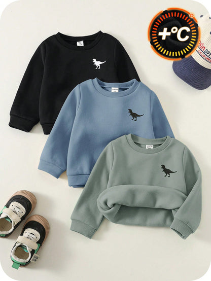 Kids Infant (Boy) Autumn Sweatshirt Set Multi-Piece, Comfortable Versatile Casual Fashion Daily Cute Minimalist All-Match Style Pcs