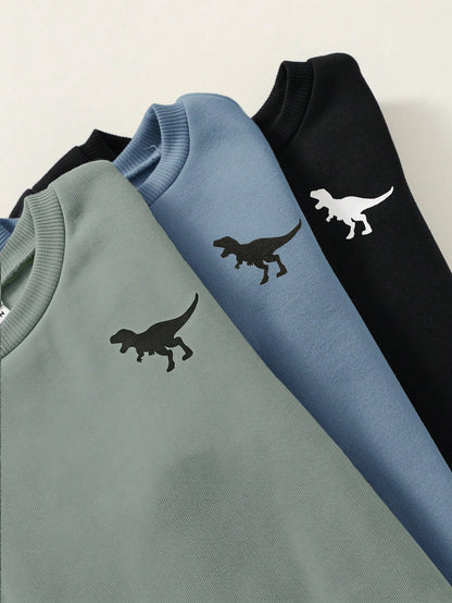 Kids Infant (Boy) Autumn Sweatshirt Set Multi-Piece, Comfortable Versatile Casual Fashion Daily Cute Minimalist All-Match Style Pcs