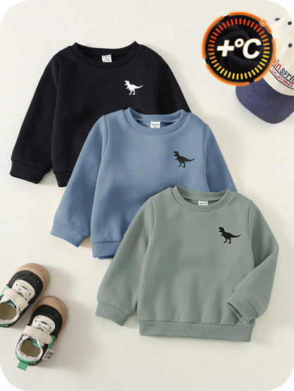 Kids Infant (Boy) Autumn Sweatshirt Set Multi-Piece, Comfortable Versatile Casual Fashion Daily Cute Minimalist All-Match Style Pcs