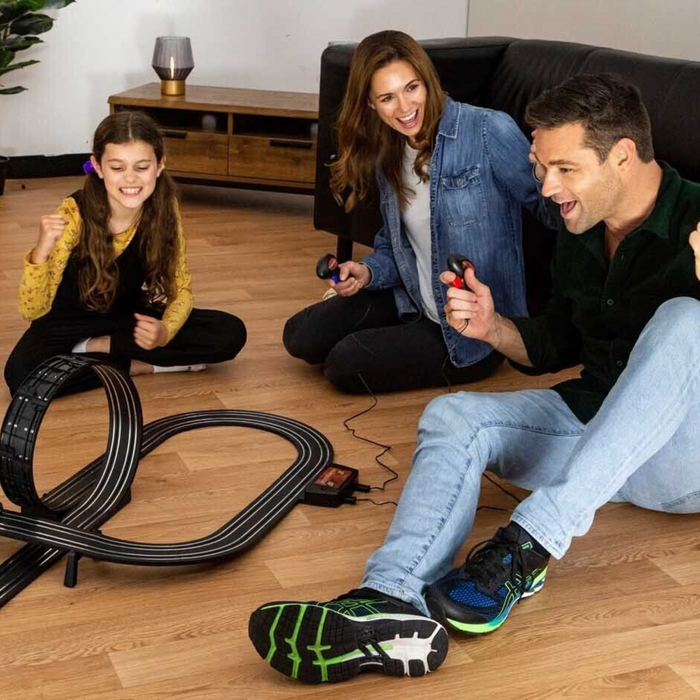 Kids Interactive Two Player Slot Toy Race Car Track Game Set