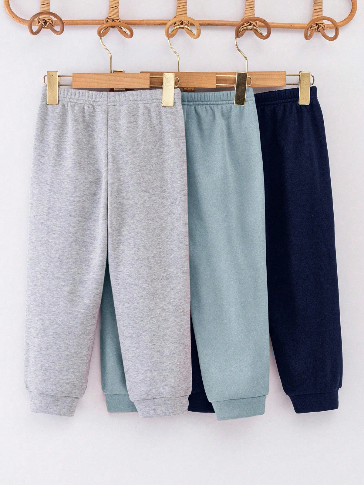 Kids Young Boy 2pcs Get 1 Casual Back-To-School Winter Style Comfortable Fashion Practical Versatile Autumn Pants With And Pocket Decor,Daily Wear