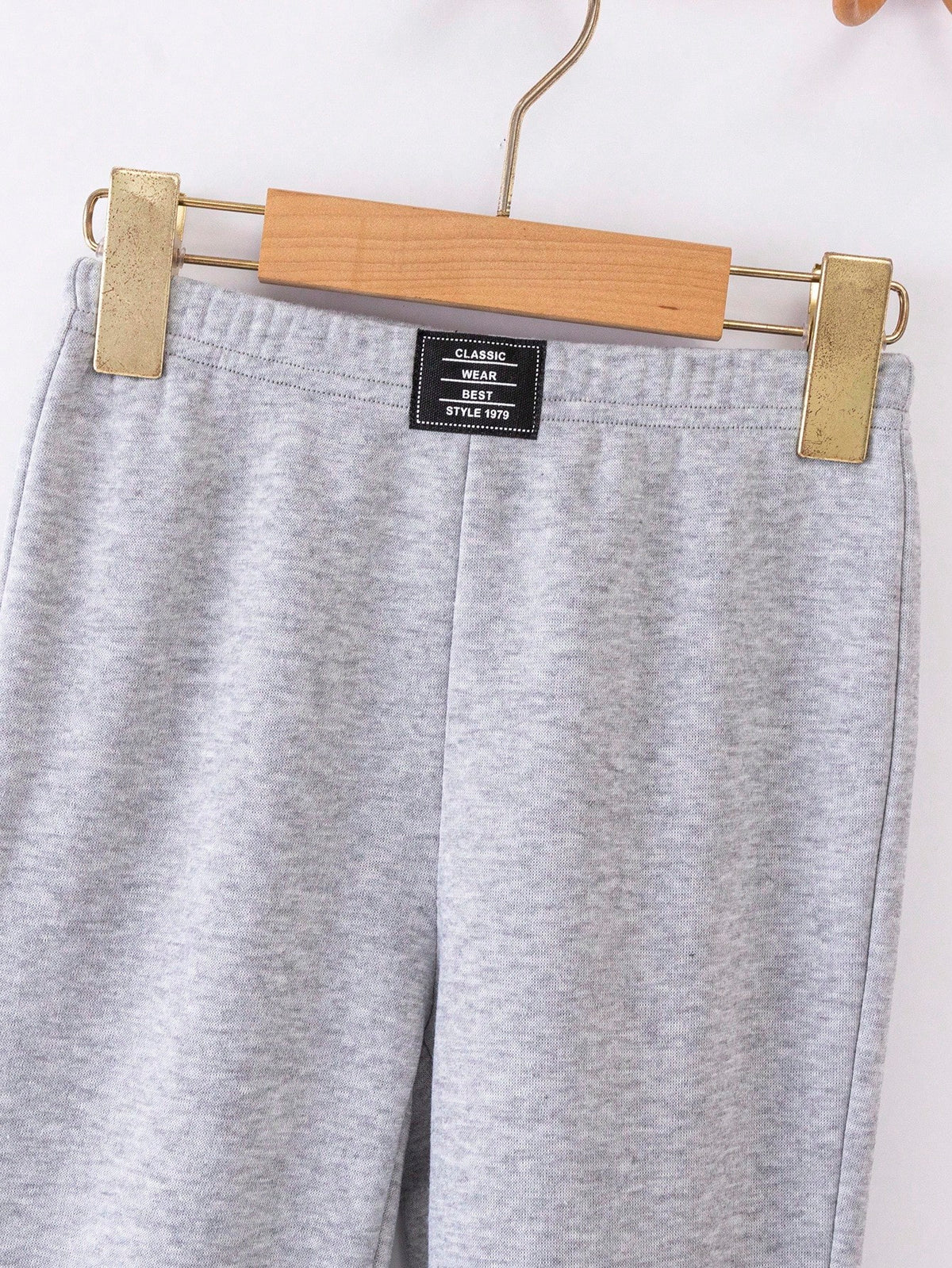 Kids Young Boy 2pcs Get 1 Casual Back-To-School Winter Style Comfortable Fashion Practical Versatile Autumn Pants With And Pocket Decor,Daily Wear