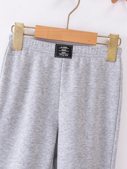 Kids Young Boy 2pcs Get 1 Casual Back-To-School Winter Style Comfortable Fashion Practical Versatile Autumn Pants With And Pocket Decor,Daily Wear