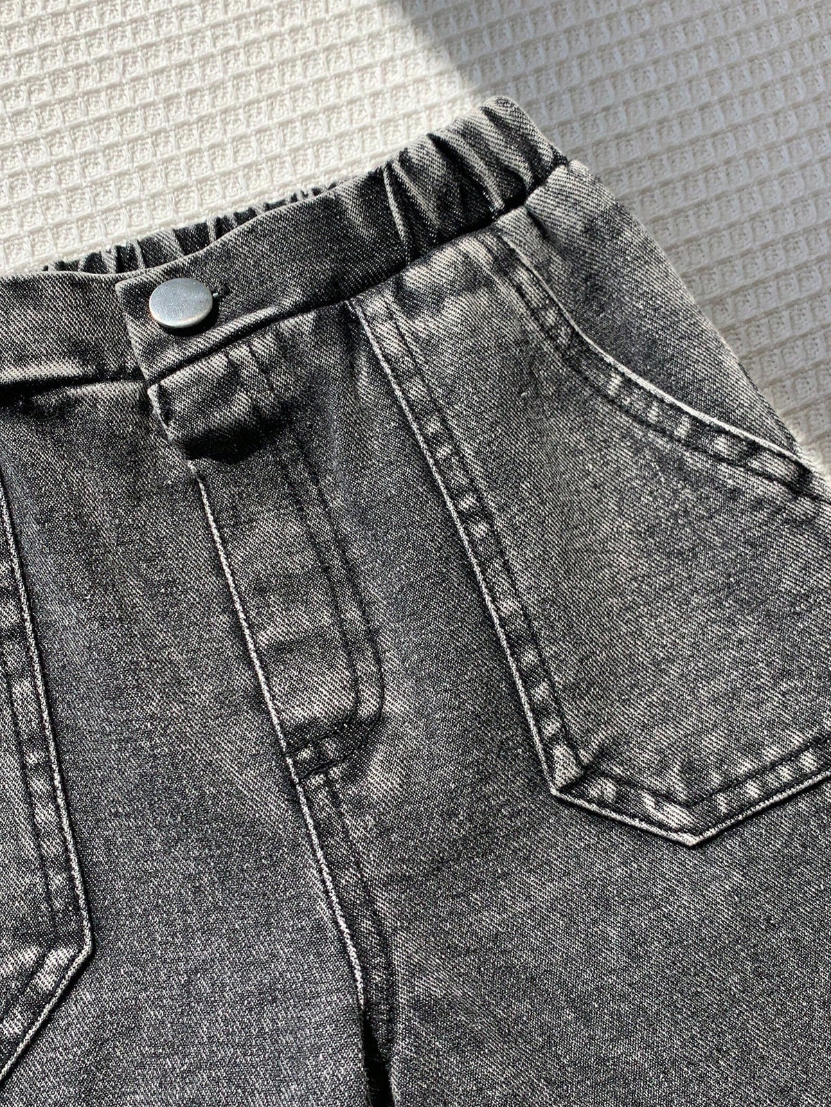 Kids Young Boy Casual Loose Comfortable Versatile Denim Jeans, Suitable For Street Style, Daily Wear, Vacation, Easy Comfort, Layers For Kids Spring Summer Autumn Winter