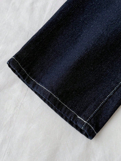 Kids Young Boys' New Casual Basic Dark Blue Loose Fit Denim Baggy Jeans,Fall/Winter,For Boys Back To School Clothes,New Year Outfits,Halloween Outfits