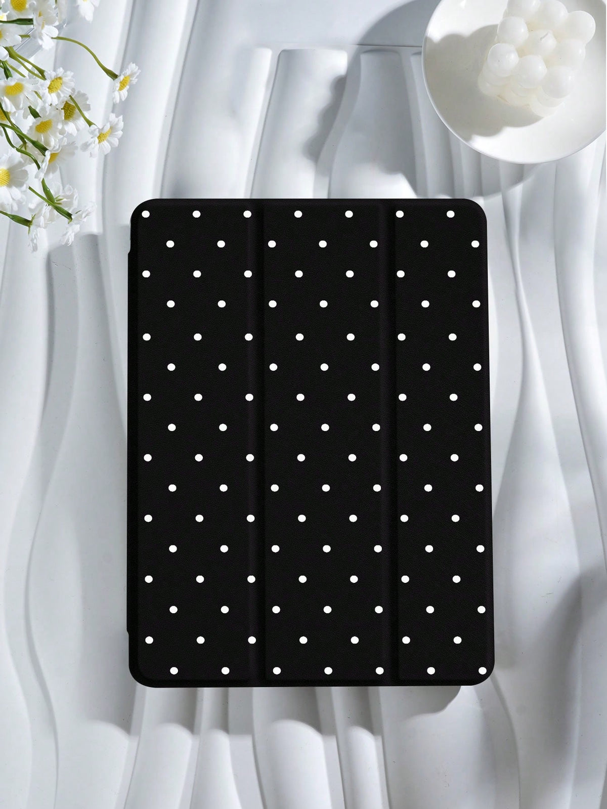 Kingsung 2026 Polka Dot & Minimalist Pattern Tablet Protective Case, Compatible With IPad Air 8 (M4) 2026 (11-Inch), Air 8 (M4) 2026 (11-Inch), 9.7/10.2/10.5/10.9/12.9/Pro 11 (10th Gen), Galaxy Tab S6