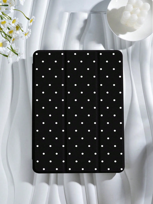 Kingsung 2026 Polka Dot & Minimalist Pattern Tablet Protective Case, Compatible With IPad Air 8 (M4) 2026 (11-Inch), Air 8 (M4) 2026 (11-Inch), 9.7/10.2/10.5/10.9/12.9/Pro 11 (10th Gen), Galaxy Tab S6