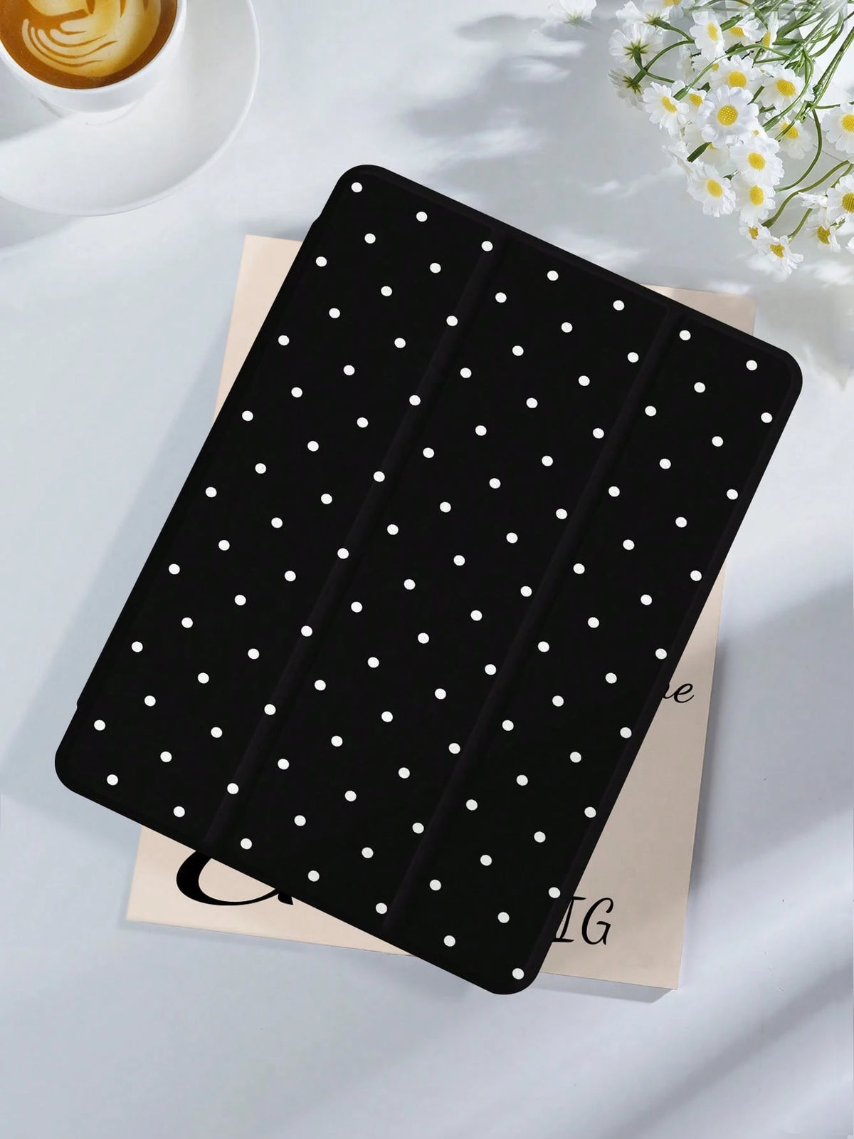 Kingsung 2026 Polka Dot & Minimalist Pattern Tablet Protective Case, Compatible With IPad Air 8 (M4) 2026 (11-Inch), Air 8 (M4) 2026 (11-Inch), 9.7/10.2/10.5/10.9/12.9/Pro 11 (10th Gen), Galaxy Tab S6