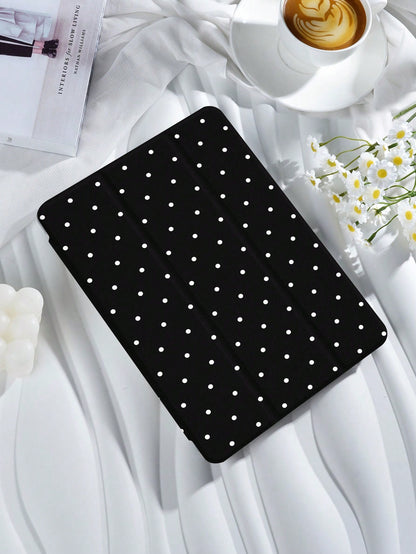 Kingsung 2026 Polka Dot & Minimalist Pattern Tablet Protective Case, Compatible With IPad Air 8 (M4) 2026 (11-Inch), Air 8 (M4) 2026 (11-Inch), 9.7/10.2/10.5/10.9/12.9/Pro 11 (10th Gen), Galaxy Tab S6