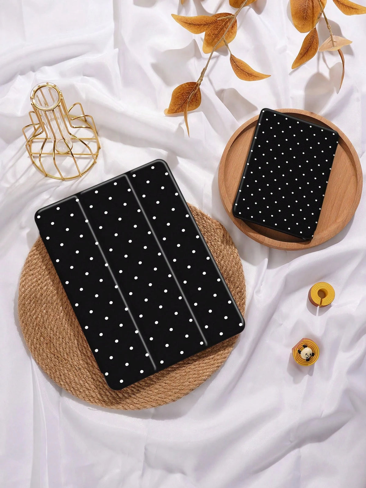 Kingsung 2026 Polka Dot & Minimalist Pattern Tablet Protective Case, Compatible With IPad Air 8 (M4) 2026 (11-Inch), Air 8 (M4) 2026 (11-Inch), 9.7/10.2/10.5/10.9/12.9/Pro 11 (10th Gen), Galaxy Tab S6
