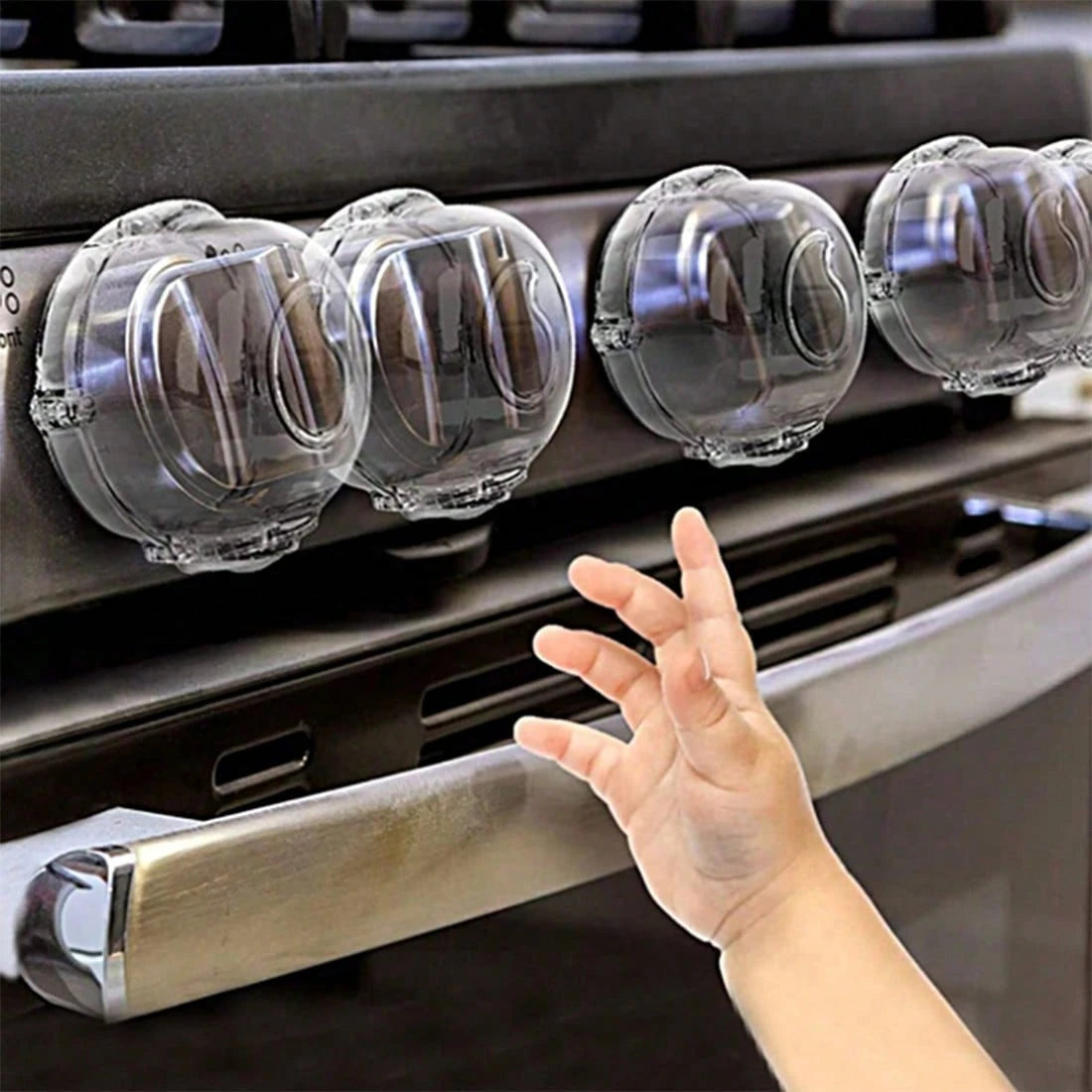 Kitchen Stove Knob Covers, Clear Proof Gas Stove Knob Covers, Protection For Proofing With Adhesive