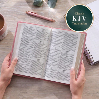 KJV Holy Bible, Gift Edition King James Version, Faux Leather Flexible Cover, Blossom Pink Floral (KJV Gift Editions)