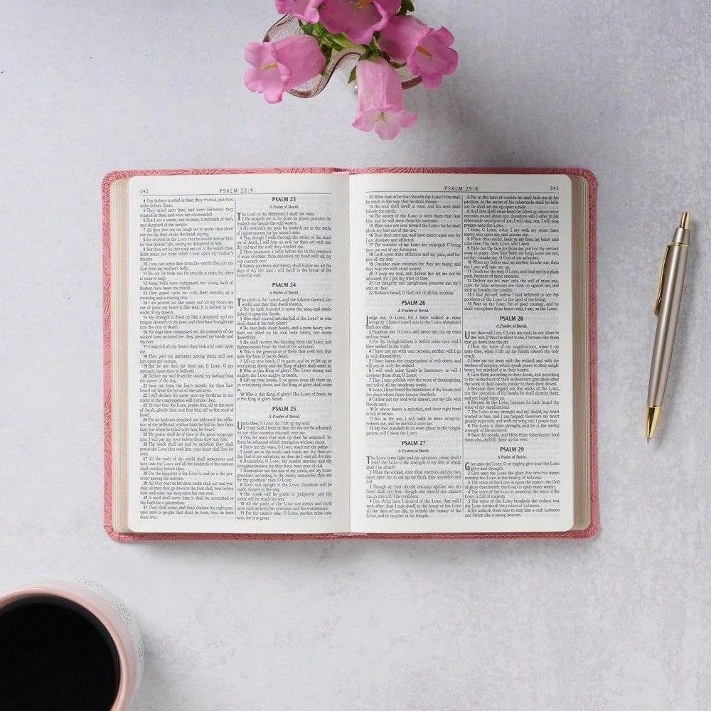 KJV Holy Bible, Gift Edition King James Version, Faux Leather Flexible Cover, Blossom Pink Floral (KJV Gift Editions)