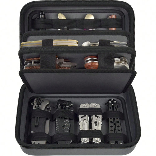 Knife Display Case, 24+ Folding Knife Collection Storage Organizer Holder, Small Knives Protector Box For Tactical/Hunting/Edc/Survival (Box Only)