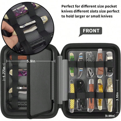 Knife Display Case, 24+ Folding Knife Collection Storage Organizer Holder, Small Knives Protector Box For Tactical/Hunting/Edc/Survival (Box Only)