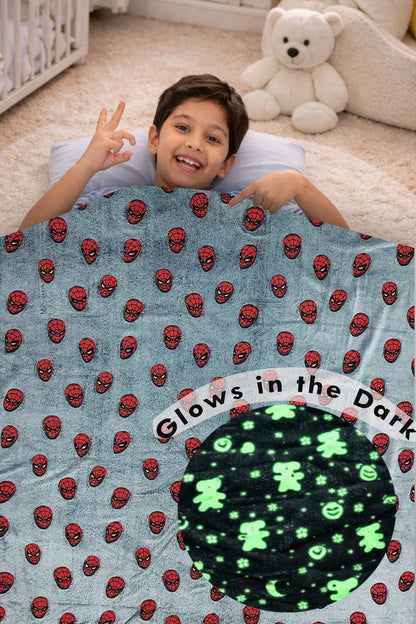 Kradyl Kroft Glow in the Dark Blankets | Large Size - Grey Stars