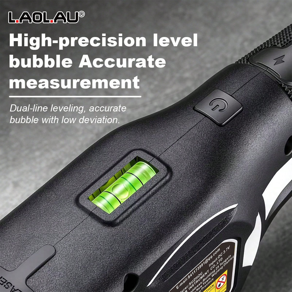 L.A.OL.A.U LAOLAU 3-In-1 Laser Tape Measure, 16ft/5m Auto-Locking Tape Measure With Dual Green Laser Level, High Precision Leveling Tool For Construction, Woodworking, DIY Crafts And Home Renovation P