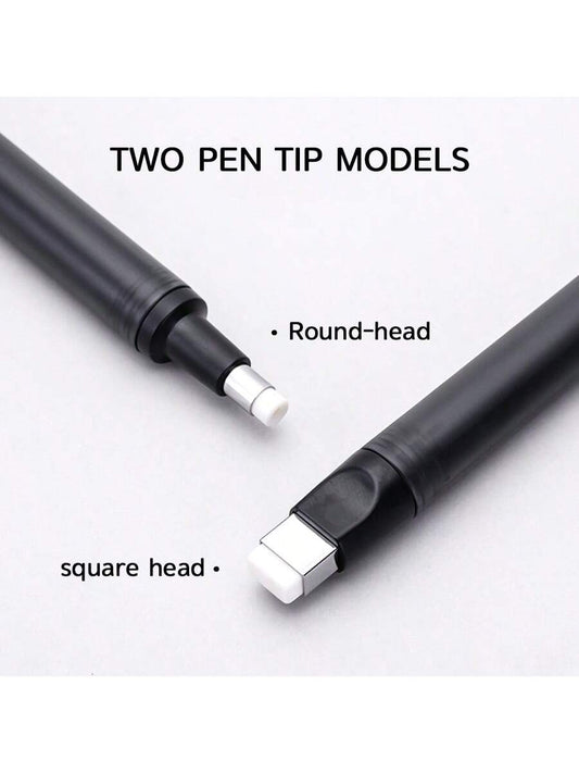 languo Pressure-Activated Pencil-Shaped Eraser, Designed For Sketching Highlights With Replaceable Refills. Leaves A Clean Surface With No Residue. Specially Formulated For Artistic Creation., Back To