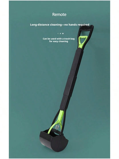 Large 80cm/31.5in Long Handle Pet Poop Scooper With 60 Free Garbage Bags, Foldable Dog Waste Picker Pet Cleaning Supplies