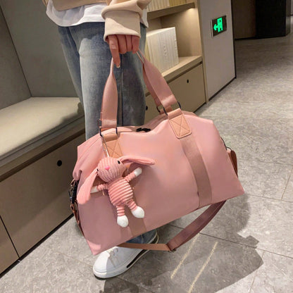 Large Capacity Overnight Travel Duffel Bag, Gym Yoga Tote Bag With Wet Dry Separation, Casual Multifunctional Portable Shoulder Bag, Can Be Used As Overnight Bag, Gym Bag, Travel Bag, Weekend Bag, Car