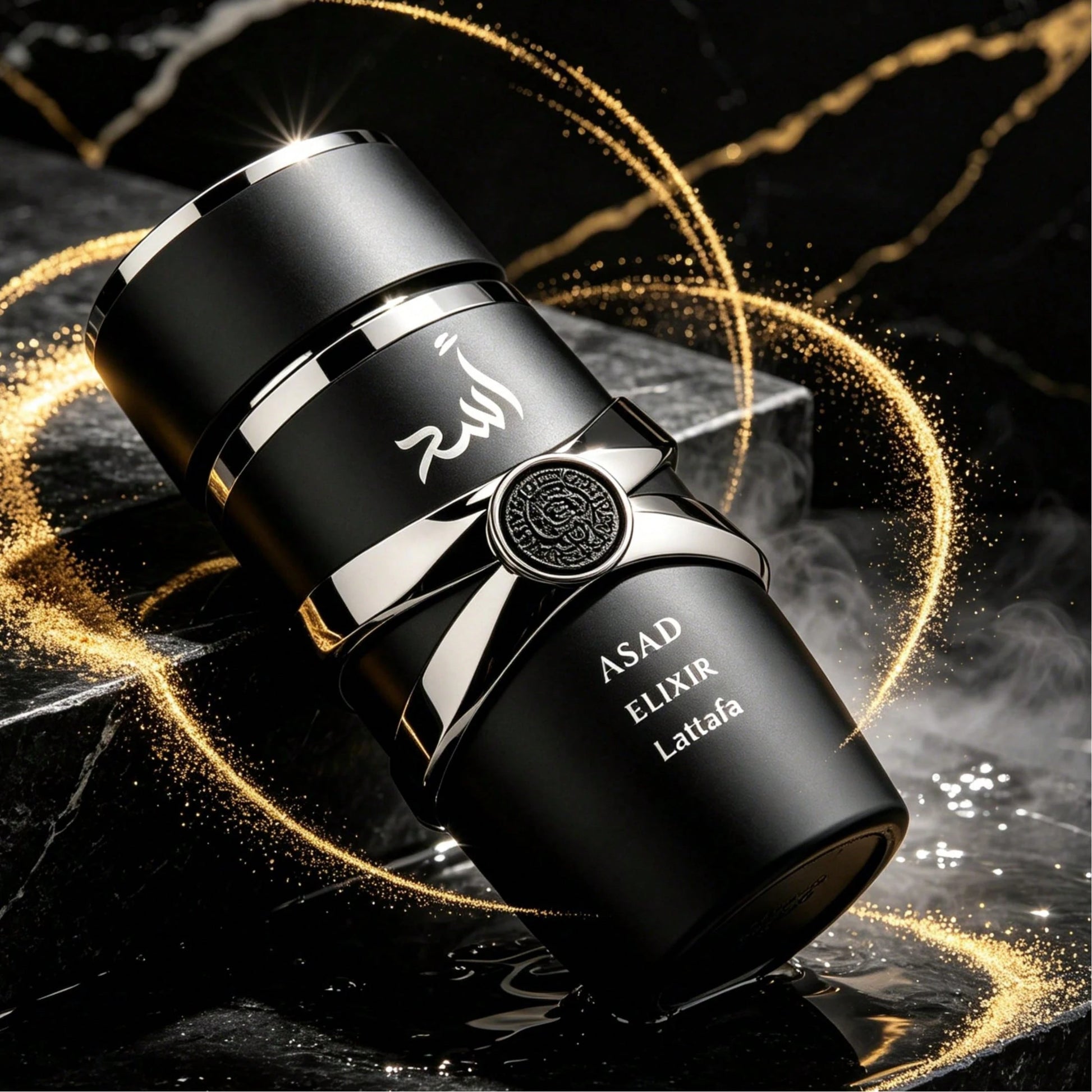Lattafa Asad Elixir 3.4 Fl Oz 100ml Men's Eau De Parfum Intense Woody Cedarwood Aromatic Scent Creamy Amber Vanilla Long Wear Vaporisateur Perfume Birthday Gift For Guys
