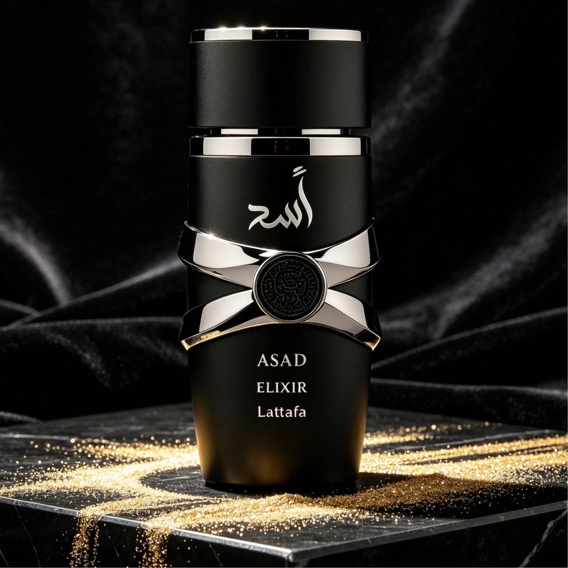 Lattafa Asad Elixir 3.4 Fl Oz 100ml Men's Eau De Parfum Intense Woody Cedarwood Aromatic Scent Creamy Amber Vanilla Long Wear Vaporisateur Perfume Birthday Gift For Guys