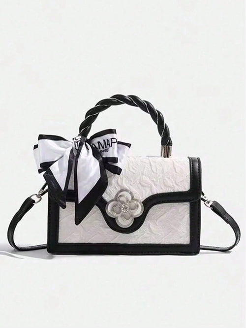 LEATVOOK Retro Square Mini Bag, Unique Design Multi-Match Crossbody Bag For Women, Casual Tote Handbag For Commuting, Best Mother's Day Gifts Women, Mum Gifts