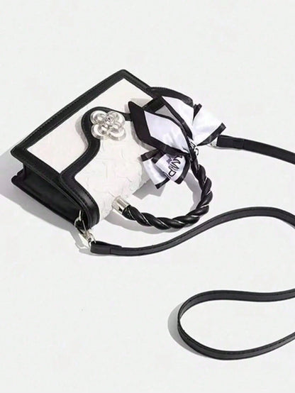 LEATVOOK Retro Square Mini Bag, Unique Design Multi-Match Crossbody Bag For Women, Casual Tote Handbag For Commuting, Best Mother's Day Gifts Women, Mum Gifts