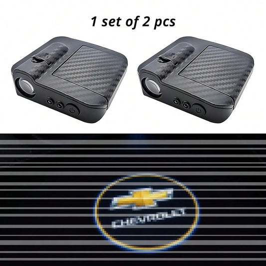 LED Car Puddle Logo Projector Light Door Lights HD Ghost Shadow Projectors Stylish Welcome Custom Lighting With Smart Sensor, Universal Fit, Easy Install, Fashion Car Decor Ambient Interior Decorative