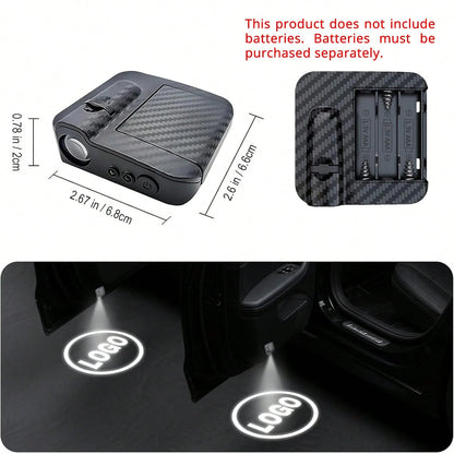 LED Car Puddle Logo Projector Light Door Lights HD Ghost Shadow Projectors Stylish Welcome Custom Lighting With Smart Sensor, Universal Fit, Easy Install, Fashion Car Decor Ambient Interior Decorative