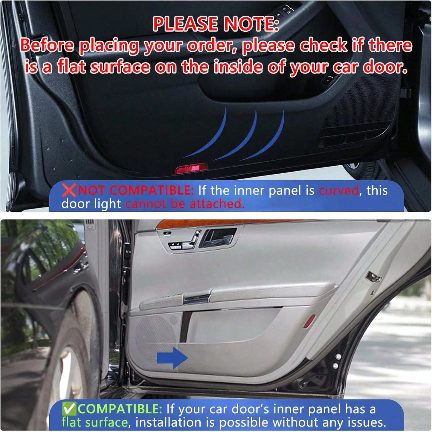 LED Car Puddle Logo Projector Light Door Lights HD Ghost Shadow Projectors Stylish Welcome Custom Lighting With Smart Sensor, Universal Fit, Easy Install, Fashion Car Decor Ambient Interior Decorative