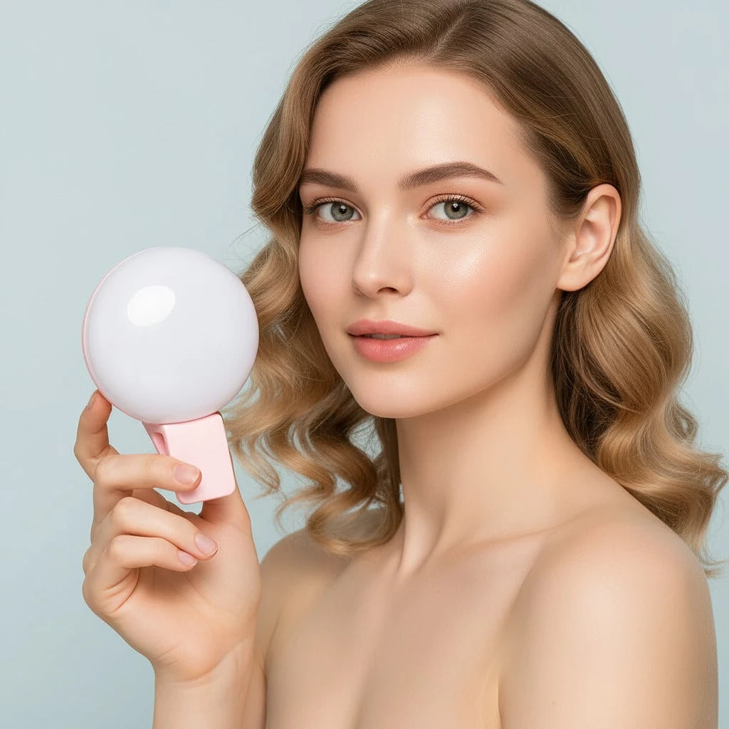 LED Selfie Light, 1pc Portable Selfie Light, Clip-On Light, Smartphone Selfie Light, Suitable For Smartphone And Computer, Suitable For Makeup, Zoom Meeting, Live Streaming, Vlog, Perfect Selfie And V