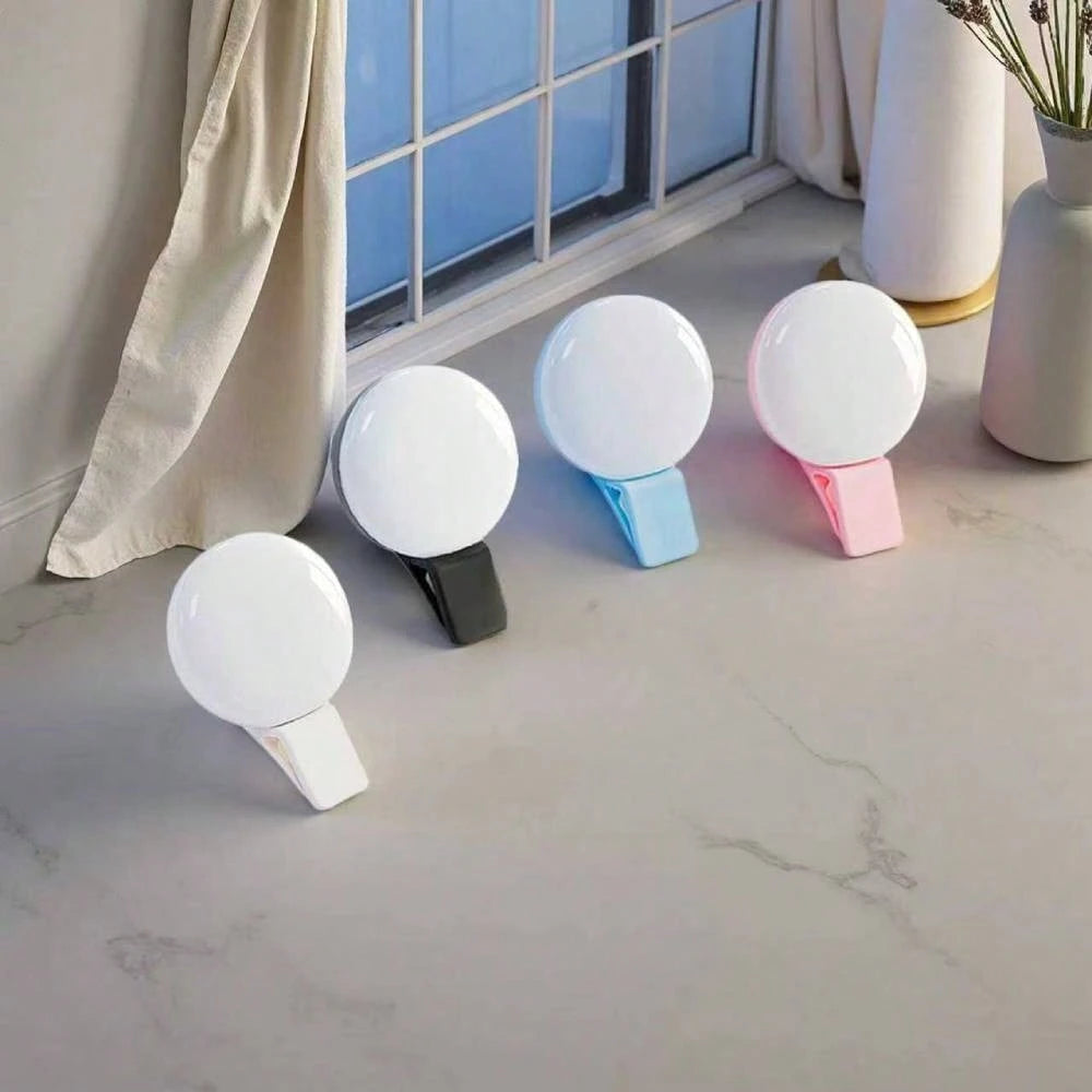 LED Selfie Light, 1pc Portable Selfie Light, Clip-On Light, Smartphone Selfie Light, Suitable For Smartphone And Computer, Suitable For Makeup, Zoom Meeting, Live Streaming, Vlog, Perfect Selfie And V