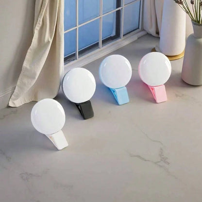 LED Selfie Light, 1pc Portable Selfie Light, Clip-On Light, Smartphone Selfie Light, Suitable For Smartphone And Computer, Suitable For Makeup, Zoom Meeting, Live Streaming, Vlog, Perfect Selfie And V