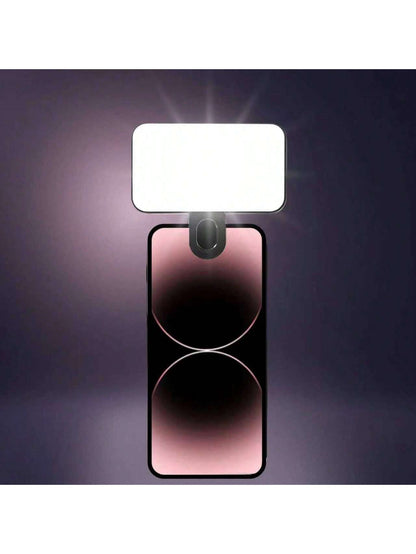 LED Selfie Light, Portable LED Light, Ring Light, Clip-On Light, 3 Lighting Modes, Mirror Light, Suitable For Smartphones And Computers, Suitable For Makeup, Zoom Meetings, Live Streaming, Vlog, Perfe