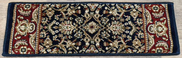 Dynamic Rugs Stair Treads Legacy Navy Stair Treads 58004-530 26in x 9in Sold Individually