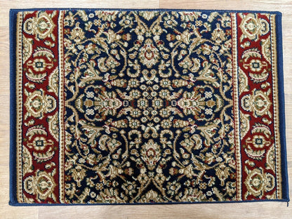 Dynamic Rugs Stair Treads Legacy Navy Stair Treads 58004-530 26 and 31Inch x 9in Sold Individually