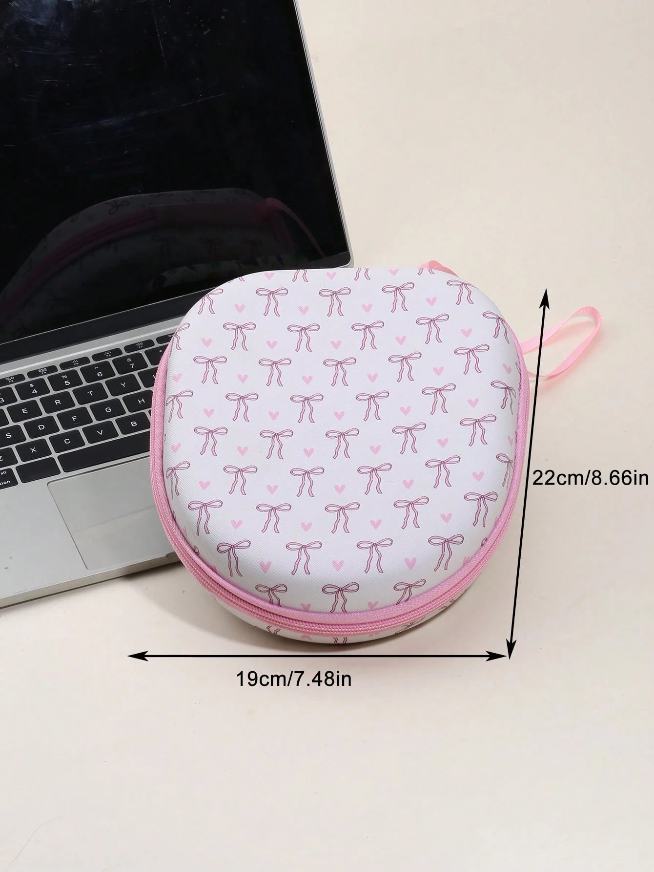 Leopard Print Pink Earphone Storage Bag & Protective Case, Hard Shell Storage Box With Soft Lining, Mesh Pocket, Portable Travel Storage Box, Compatible With Apple Earphones