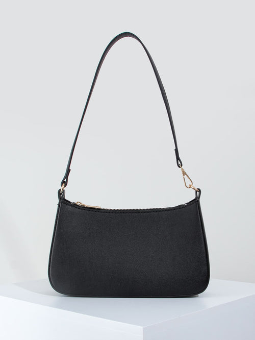 Lightweight,Business Casual Minimalist Zipper Up Shoulder Bag For Teen Girls Women