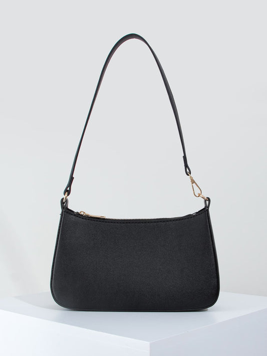Lightweight,Business Casual Minimalist Zipper Up Shoulder Bag For Teen Girls Women