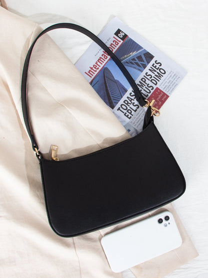 Lightweight,Business Casual Minimalist Zipper Up Shoulder Bag For Teen Girls Women
