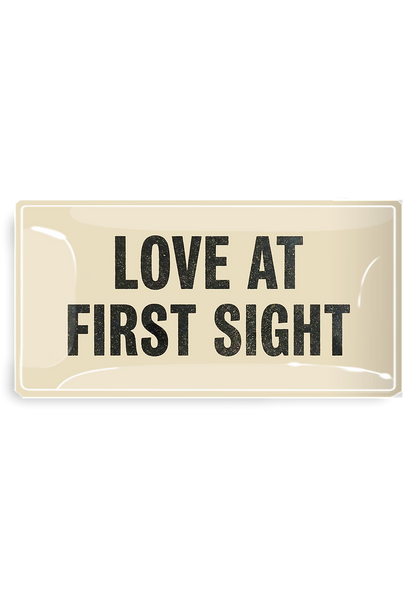 Love At First Sight Decoupage Glass Tray - Ben's Garden