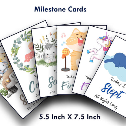 Love Beats - Milestone Blanket Quilt with 6 Milestone Cards and Markers