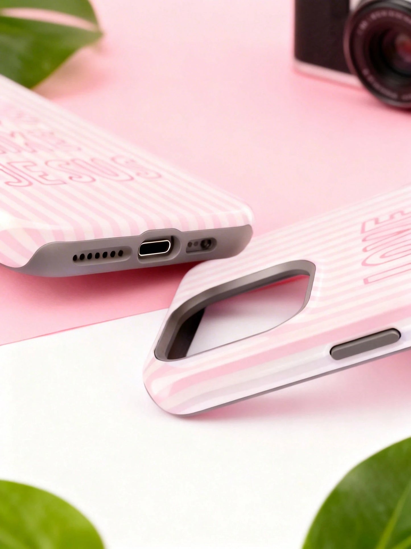 "Love Like Jesus" Christian Phone Case- Pink Stripe & Bible Verse Aesthetic For IPhone| Compatible With IPhone 17 16 15 14 13 12 11 8 7 X XR XS Durable, Shock-Absorbing, Luxury, Premium, Slim Fit