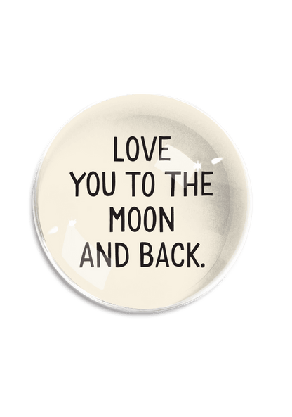 Love You To The Moon Crystal Dome Paperweight - Ben's Garden
